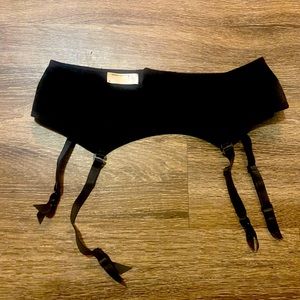 Black American apparel garter belt